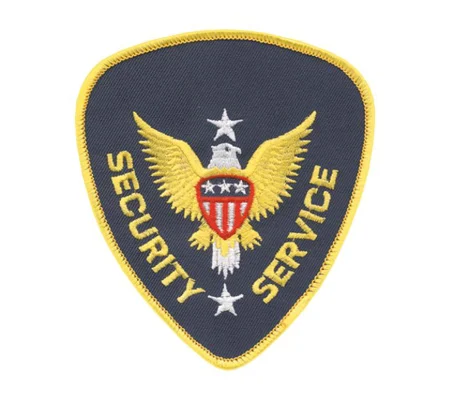 Eagle Center Shoulder Patch Security Gold Border