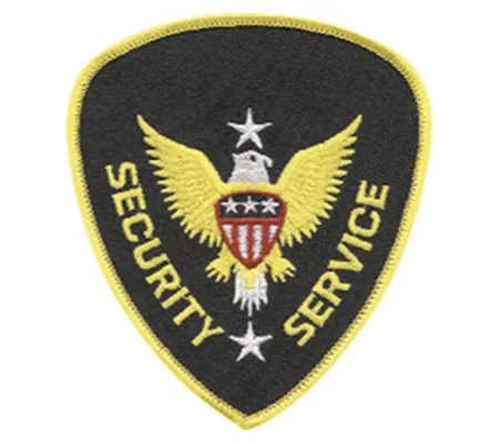 Eagle Center Shoulder Patch Security Gold Border