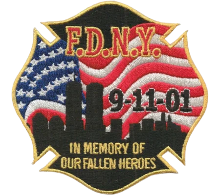 911 NYFD Tribute Shoulder Chest Embroidered Patch Towers