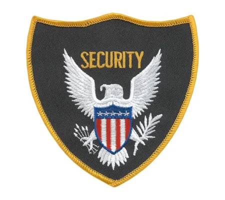 Eagle Center Shoulder Patch Security Gold Border