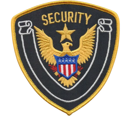 Eagle Center Star Shoulder Patch Security Officer Midnight - Gold