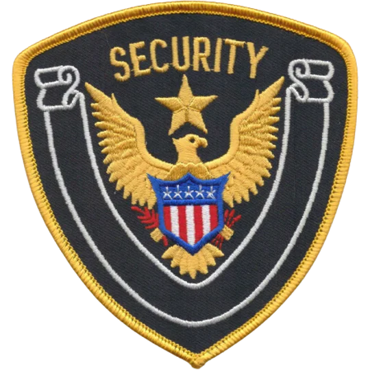 Eagle Center Star Shoulder Patch Security Officer Midnight - Gold