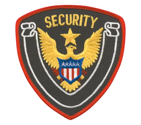 Eagle Center Star Shoulder Patch Security Officer Midnight - Red