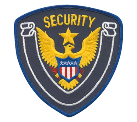 Eagle Center Star Shoulder Patch Security Officer Navy - Royal