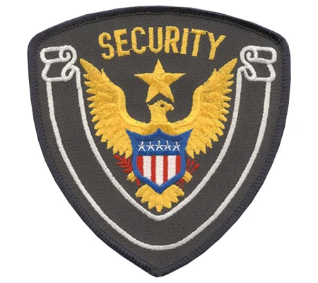 Eagle Center Star Shoulder Patch Security Officer Navy - Navy