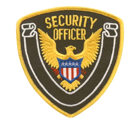 Eagle Center Shoulder Patch Security Officer Gold on Midnight