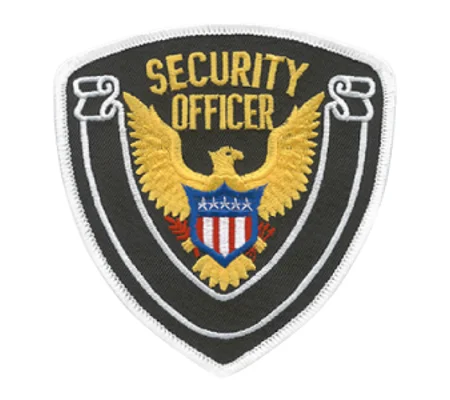 Eagle Center Shoulder Patch Security Officer Midnight - White