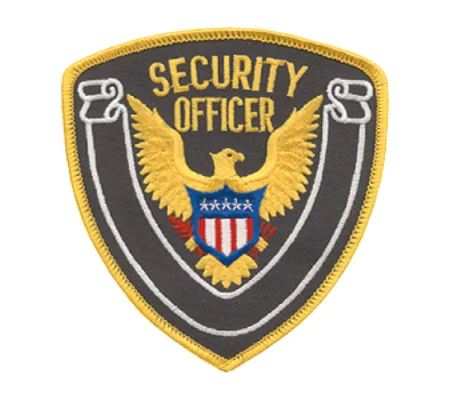 Eagle Center Shoulder Patch Security Officer Navy - Gold
