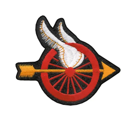 Motorcycle Wings Patrol Shoulder Patch Red