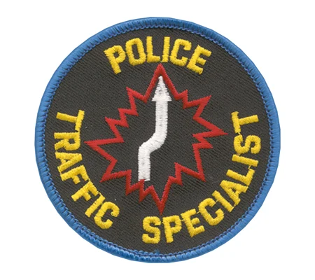 Police Traffic Specialist Safety Shoulder Patch