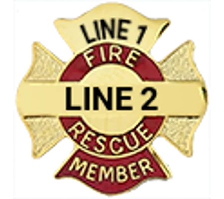 Custom Engraved Maltese Cross Tac Fire Rescue Member