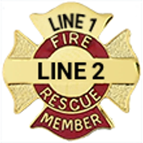 Custom Engraved Maltese Cross Tac Fire Rescue Member