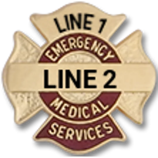 Custom Engraved Maltese Cross Tac Emergency Medical Service