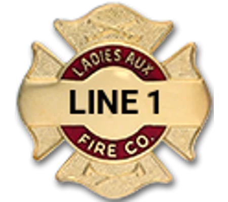 Custom Engraved Maltese Cross Tac Ladies Aux Fire Co