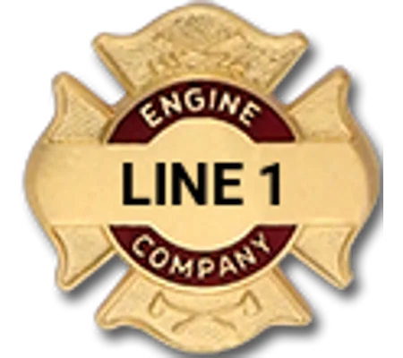 Custom Engraved Maltese Cross Tac Engine Company
