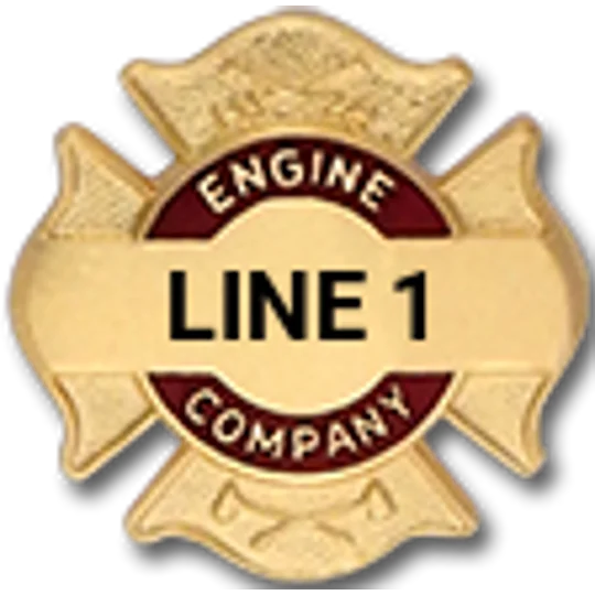 Custom Engraved Maltese Cross Tac Engine Company