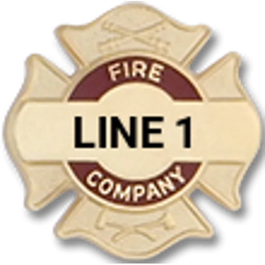 Custom Engraved Maltese Cross Tac Fire Company