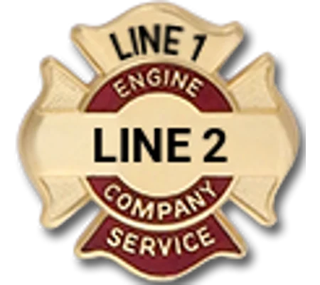 Custom Engraved Maltese Cross Tac Engine Company Service
