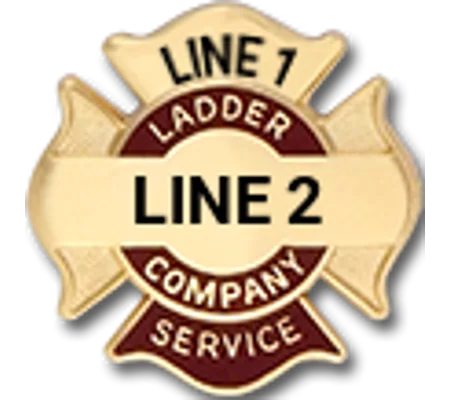 Custom Engraved Maltese Cross Tac Ladder Company Service