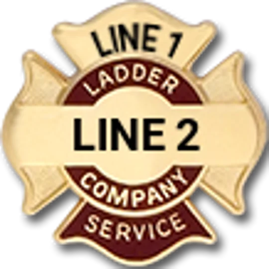 Custom Engraved Maltese Cross Tac Ladder Company Service