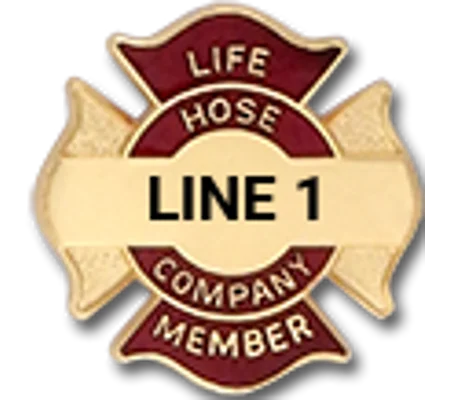 Custom Engraved Maltese Cross Tac Life Member Hose Company
