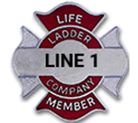Custom Engraved Maltese Cross Tac Life Member Ladder Company