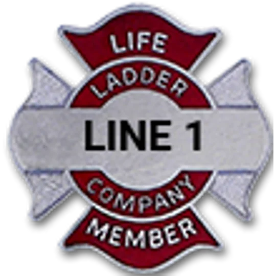 Custom Engraved Maltese Cross Tac Life Member Ladder Company