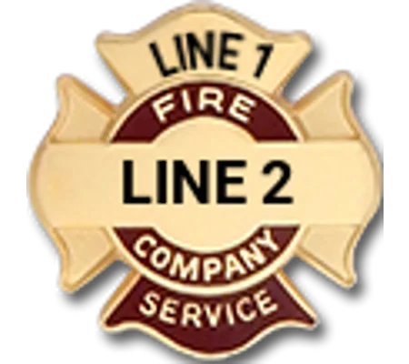 Custom Engraved Maltese Cross Tac Fire Company Service