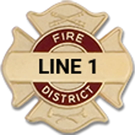 Custom Engraved Maltese Cross Tac Fire District