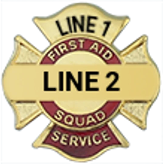 Custom Engraved Maltese Cross Tac First Aid Squad Service