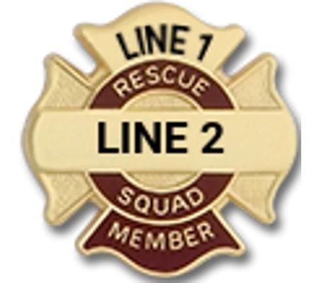 Custom Engraved Maltese Cross Tac Rescue Squad Member