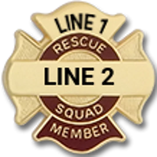 Custom Engraved Maltese Cross Tac Rescue Squad Member