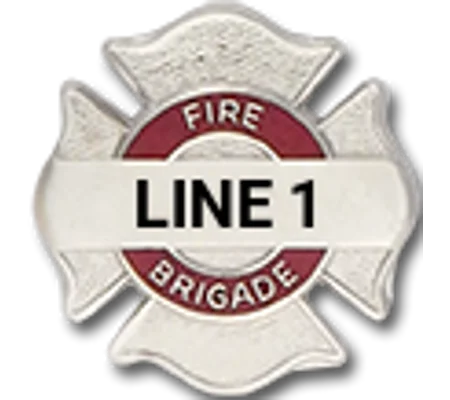 Custom Engraved Maltese Cross Tac Fire Brigade