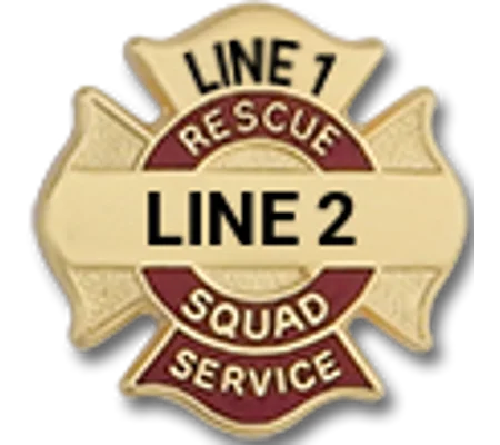 Custom Engraved Maltese Cross Tac Rescue Squad Service
