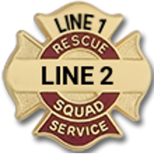 Custom Engraved Maltese Cross Tac Rescue Squad Service