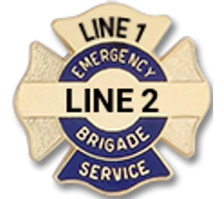 Custom Engraved Maltese Cross Tac Emergency Brigade Service