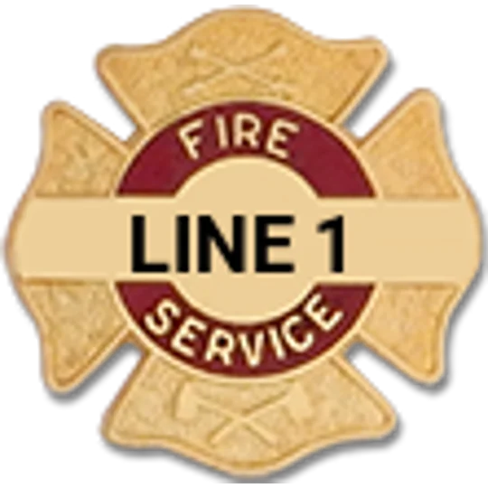 Custom Engraved Maltese Cross Tac Fire Service