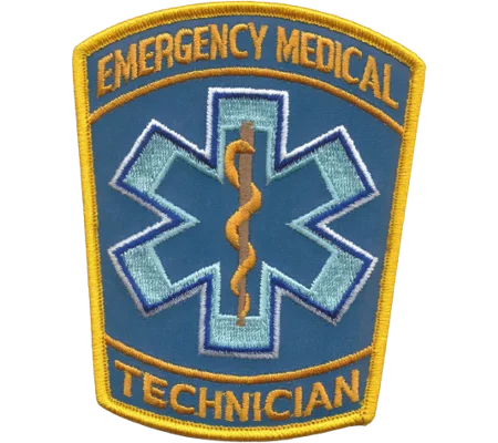 EMT Emergency Medical Technician Shoulder Patch Reflective
