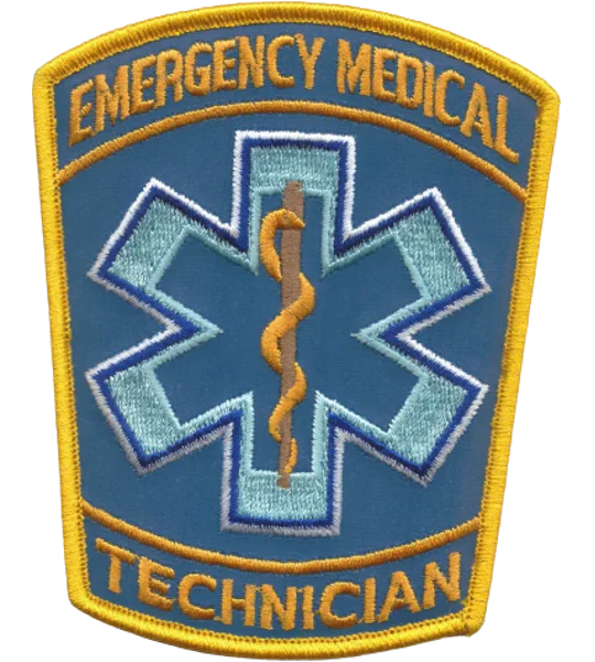 EMT Emergency Medical Technician Shoulder Patch Reflective