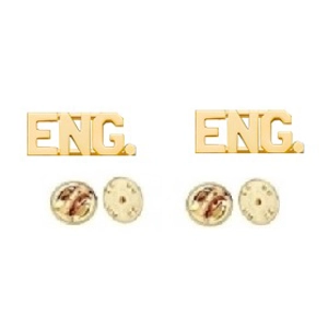 Collar Pins Insignia 5/16'' ENG Engineer Gold