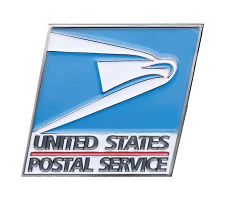USPS Tie Tac Blue & Silver Eagle
