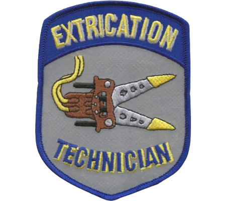 Extrication Technician Jaws of Life Shoulder Patch Reflective