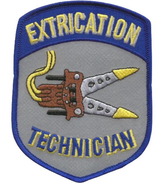 Extrication Technician Jaws of Life Shoulder Patch Reflective