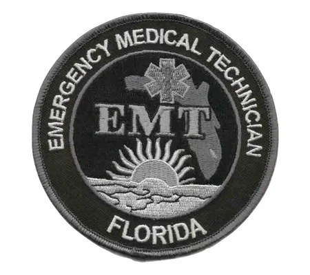 FL Florida EMT Emergency Medical Technician Patch Subdued