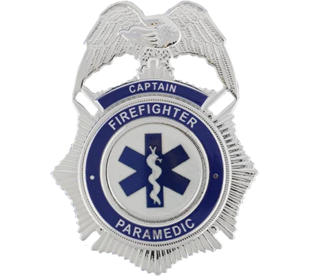Custom Flex Metal Look Badge 3 Line
