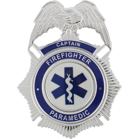 Custom Flex Metal Look Badge 3 Line