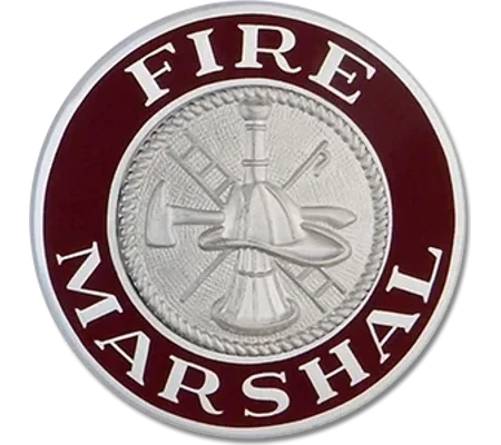 Round Disc Hat Pin Fire Marshall