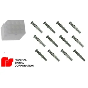 Federal Signal Siren Control Power Harness Plug PA300 12 Pin Connector