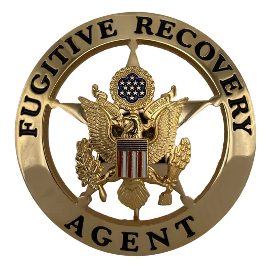 Fugitive Recovery Agent Badge Gold Opt 2