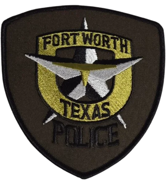 TX Texas State Fort Worth Police Department Shoulder Patch Olive Drab